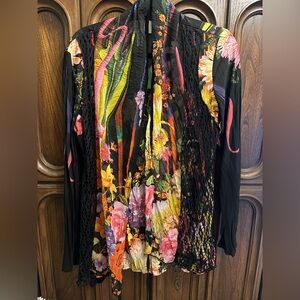 Joseph Ribkoff Multicolor Floral Fooler Top